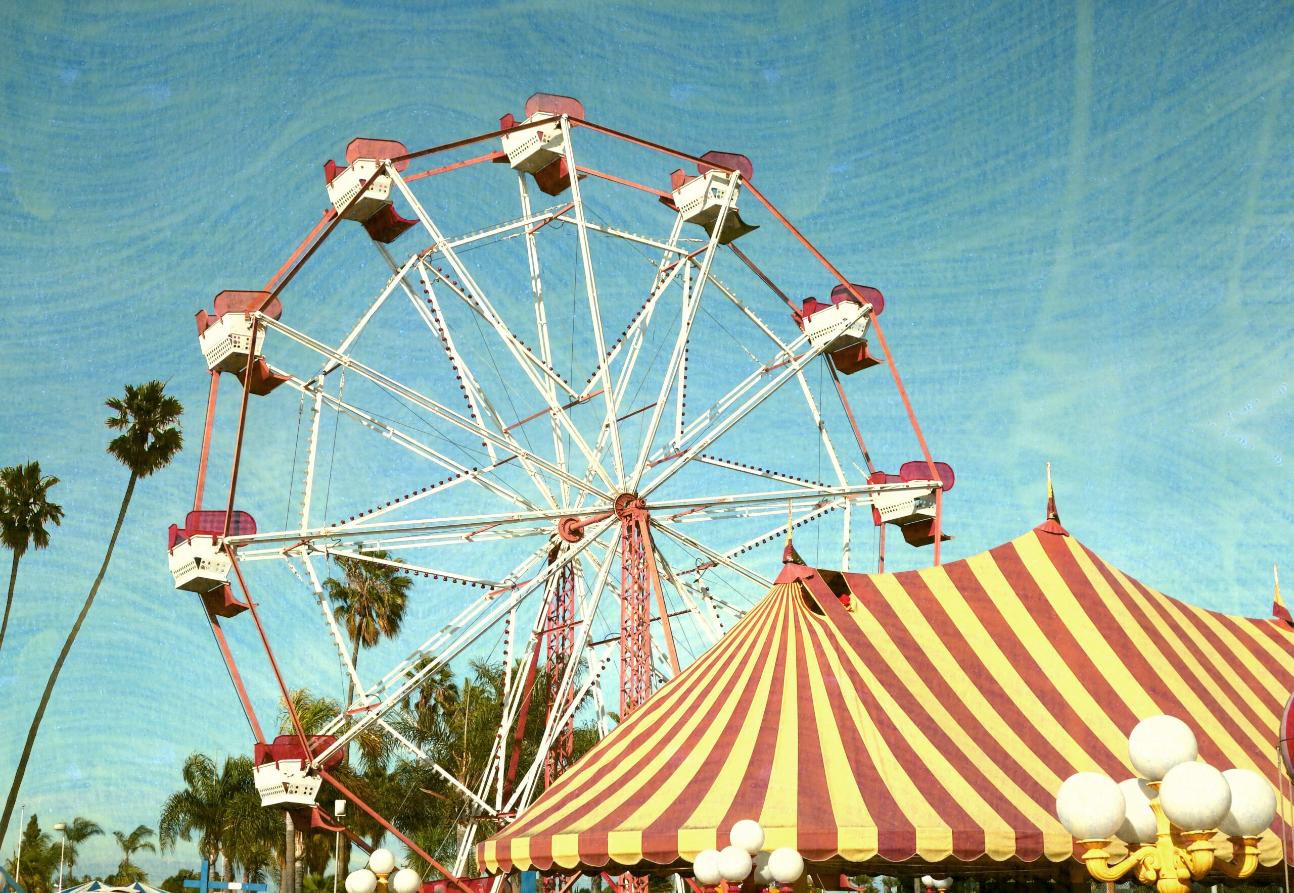 Agence La belle Verte - illustration Fête Foraine Vintage